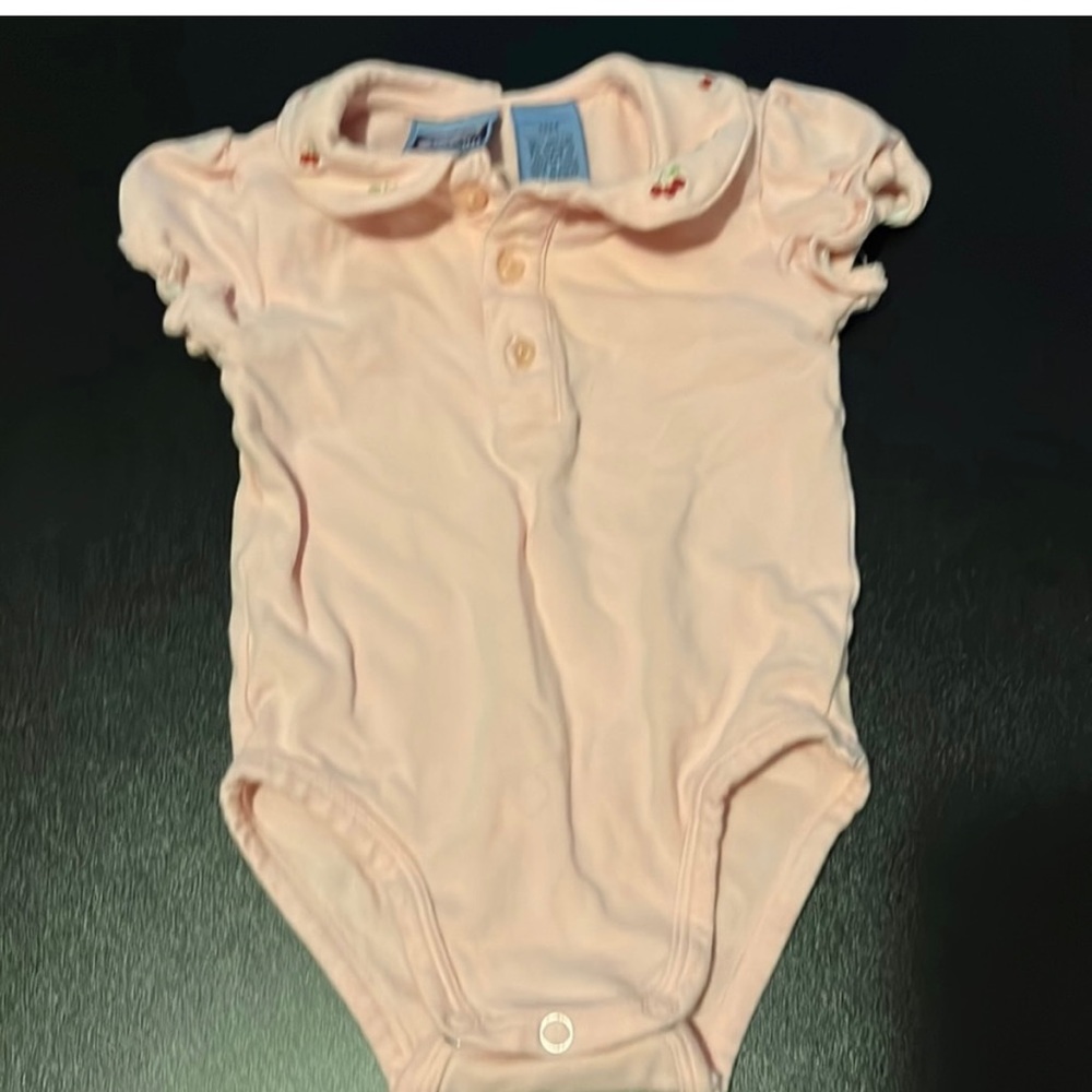Vintage Koala Kids Onesie w/ Cherry Printed Peter Pan Collar II - Picture 1 of 3